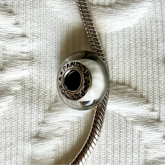 Pandora sterling silver glass charm - Picture 2 of 2